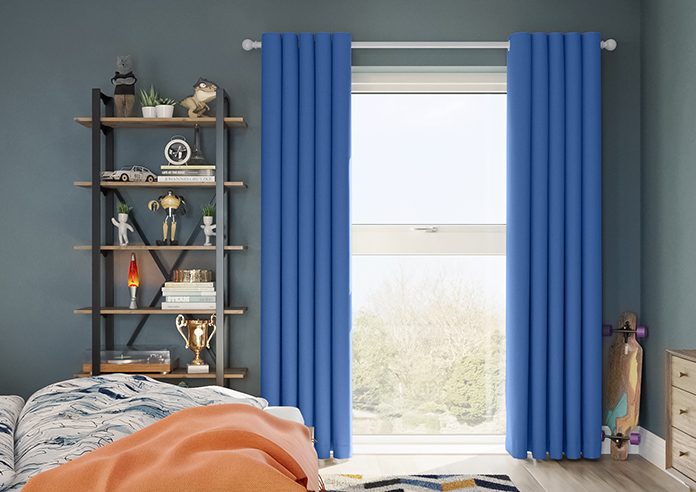 Ascot, Blue - Made to Measure Curtains - Image 3